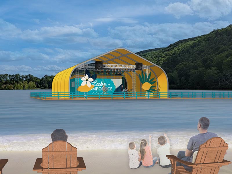 Lake Compounce Floating Stage