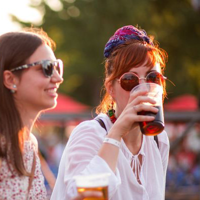 Women Drinking Beer and laughing!