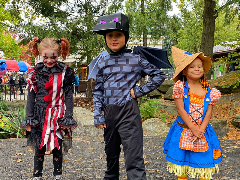 Kids in costumes