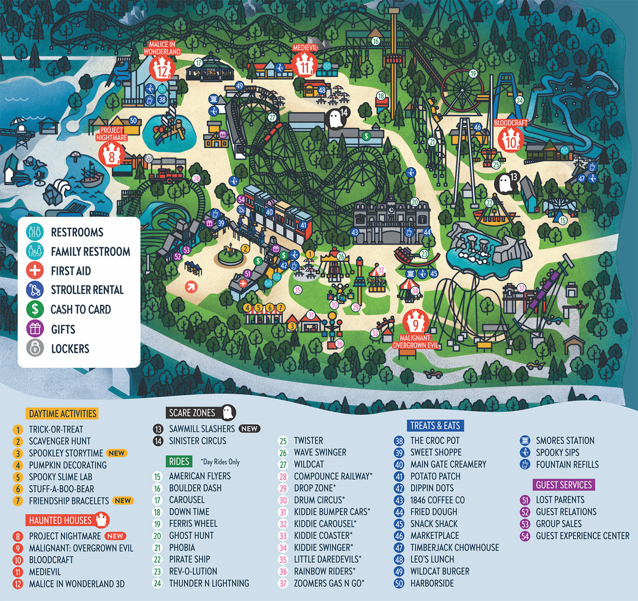 Lake Compounce Map