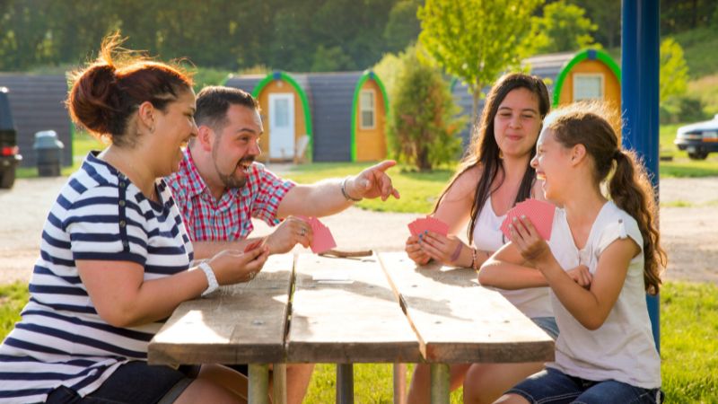 Family at Picnic Table