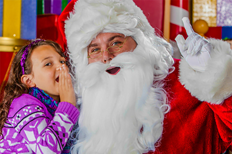 Santa with children