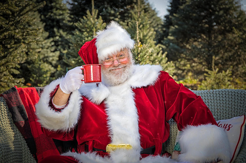 Santa with children