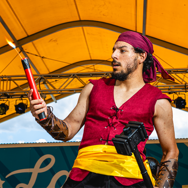 bilge at Splashbucklers Comedy Stunt Show at Lake Compounce