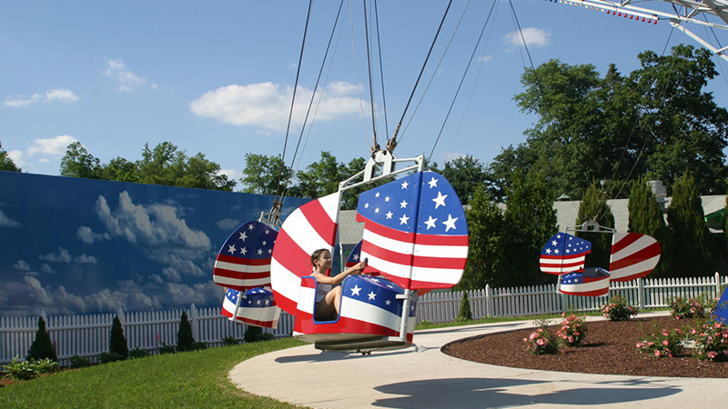 Guest having fun on flyer