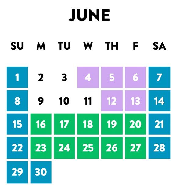 June Hours