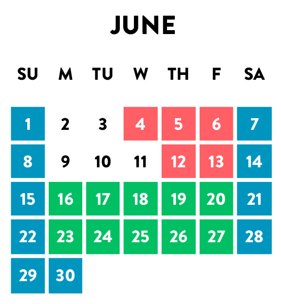 June Hours